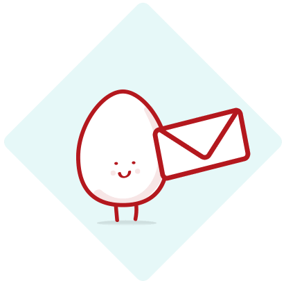 Egg with an envelope